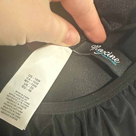 Maxine of Hollywood Jersey Swim Romper One Piece/Cover Up (Plus Size) - Picture 6 of 14